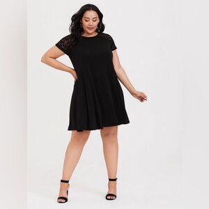Torrid Mini Studio Knit Trapeze Dress Sz 1 (14-16)